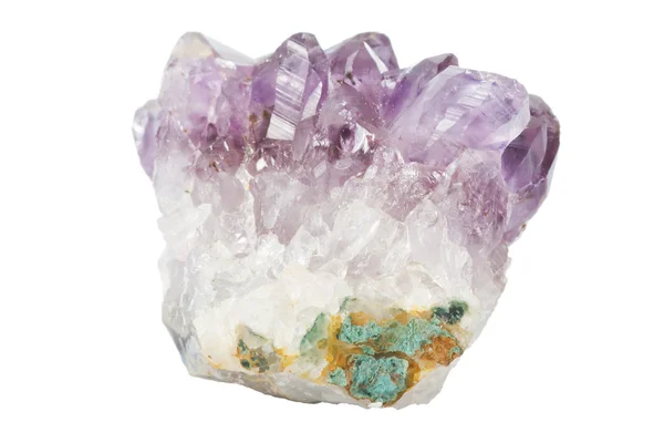 Cristal de montanha mineral com jade — Fotografia de Stock