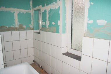 Bathroom reconstruction clipart