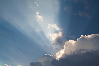 Cloud with sunrays