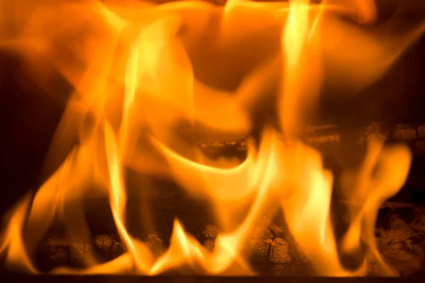 Burning wood — Stock Photo, Image