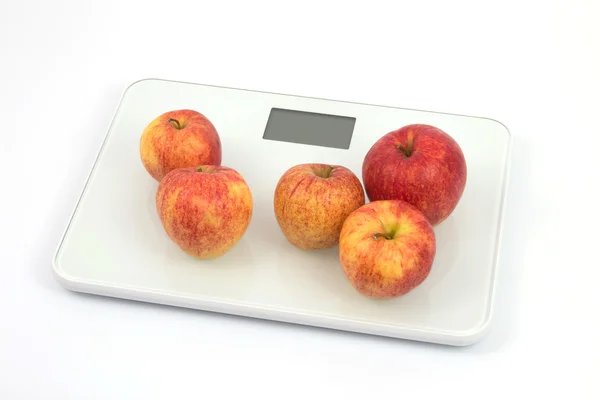 Scales with apples — Stock Photo, Image