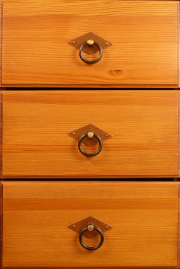 Wooden drawers clipart