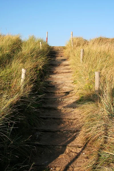 stock image Sanded path to the beach