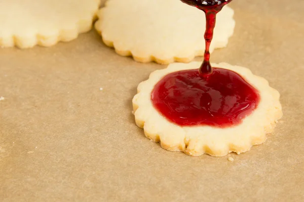 Cookie with marmalade — Stock Photo, Image