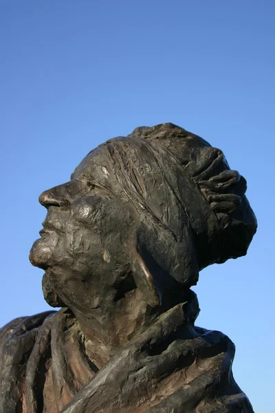 stock image Statue in front of a blue sky