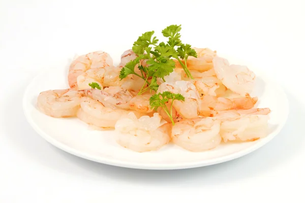 stock image Plate with shrimps