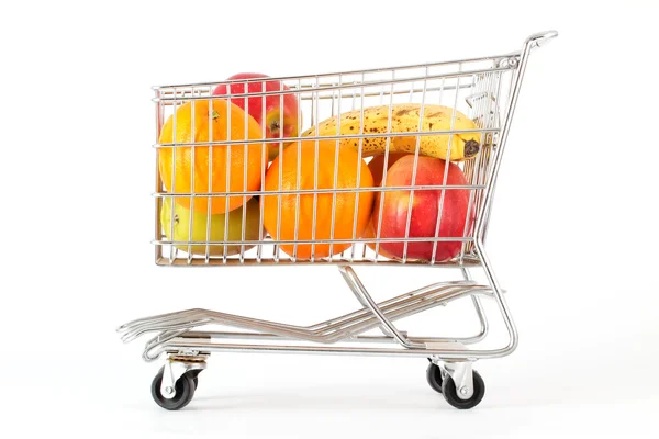 stock image Fruits in a cart