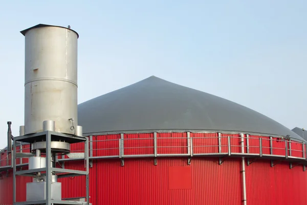 Fermentador de una planta de biogás — Foto de Stock