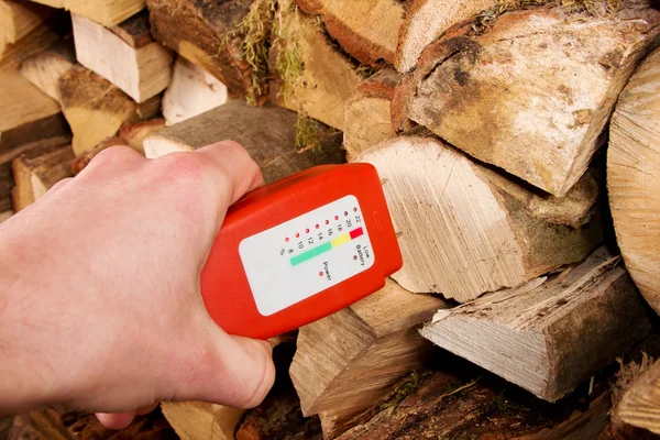 Medidor de umidade de madeira — Fotografia de Stock