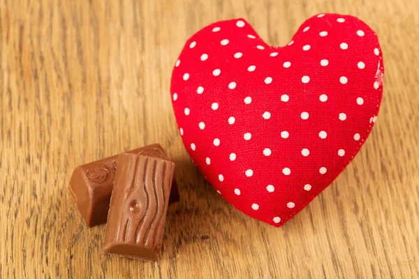 Çikolata ile kalp — Stok fotoğraf