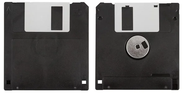 Disco floppy nero — Foto Stock