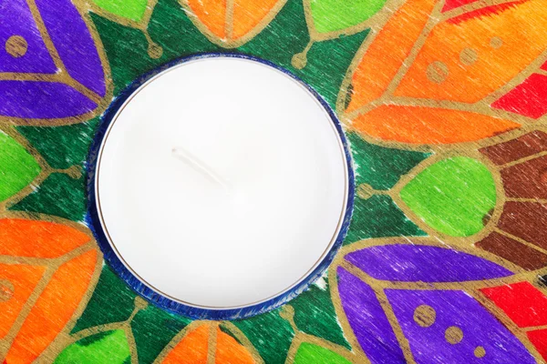 Colorful tea light mat — Stock Photo, Image