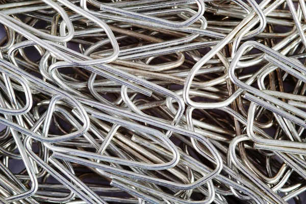 stock image Silver paper clips