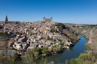 toledo, castilla la mancha, İspanya'nın panoramik