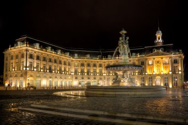 Square of the Bourse, Bordeaux, Aquitaine, France clipart