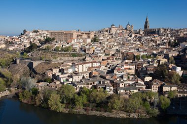 toledo, castilla la mancha, İspanya'nın panoramik