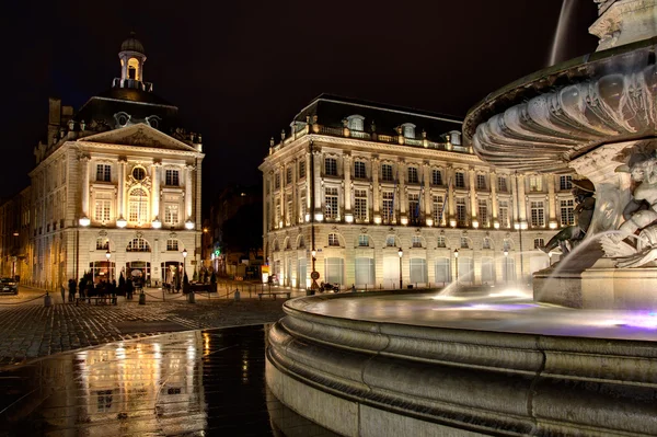 stock image Square of the Bourse, Bordeaux, Aquitaine, France