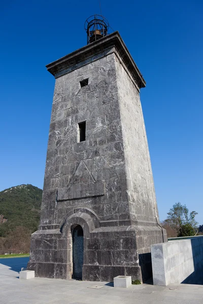 Tornet av klocka, madariaga torn, busturia, Biscaya, Spanien — Stockfoto