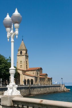 Kilise gijon, asturias, İspanya