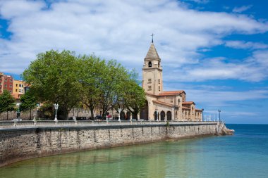 Church of santa catalina, gijon, asturias, İspanya