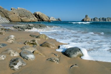 plaj liencres, cantabria, İspanya