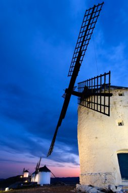 Windmills in Consuegra, Toledo, Spain clipart