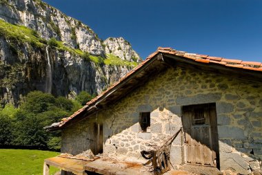 Farmhouse in Collados del Ason, Cantabria, Spain clipart