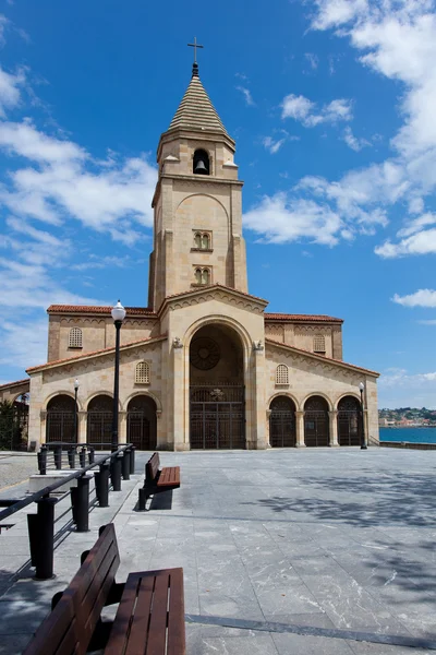 Kościół w santa catalina, Gijón, Asturia, Hiszpania — Zdjęcie stockowe