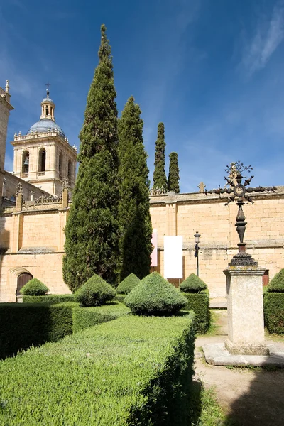 Gardens of the cathedral of Ciudad Rodrigo, Salamanca (Spain) — Stock Photo, Image