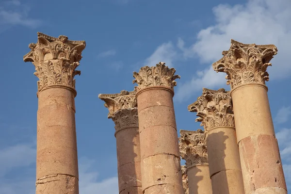 Colunas em Jerash — Fotografia de Stock