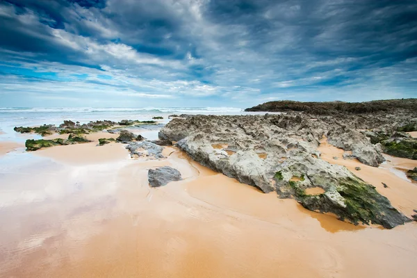 Plaża liencres — Zdjęcie stockowe