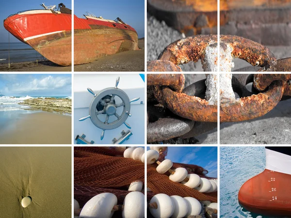 Marine collage — Stock Photo, Image