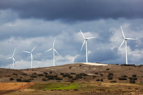 Rüzgar jeneratörleri ilindeki burgos, İspanya — Stok fotoğraf