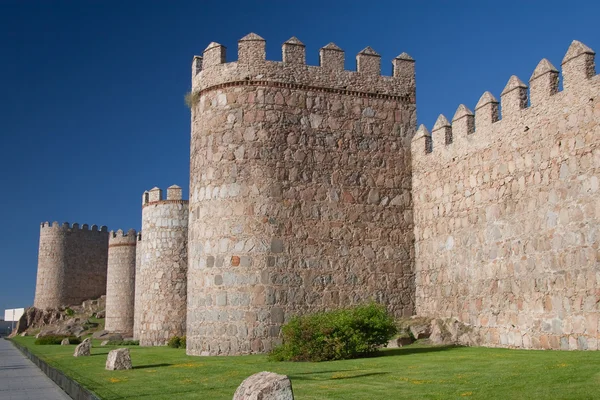 Ściany z avila, castilla y leon (Hiszpania) — Zdjęcie stockowe