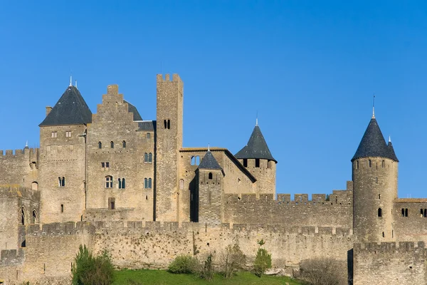 Murarna i Carcassonne (Frankrike) — Stockfoto