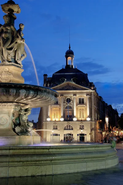 Place de la Bourse, Bordeaux, Aquitania, Francia — Foto Stock