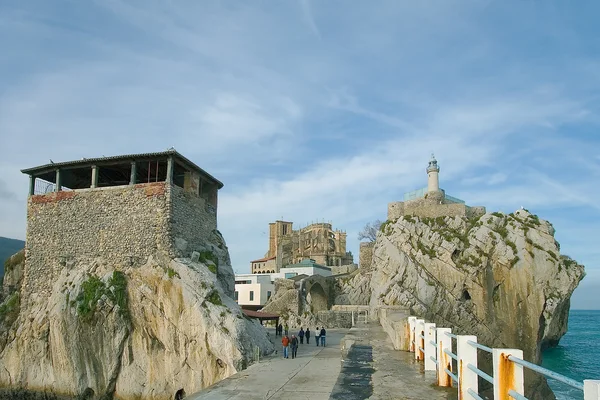 Puerto de Castro Urdiales, Cantabria, España — Foto de Stock