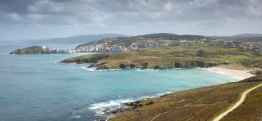 Panoramic of Malpica, La Coruña, Galicia, Spain clipart