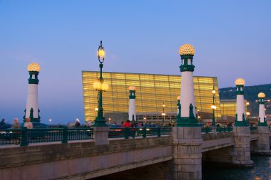 Bridge of Zurriola, Donostia, Spain clipart