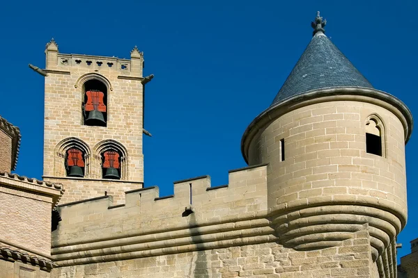 Slottet i olite, navarra, Spanien — Stockfoto