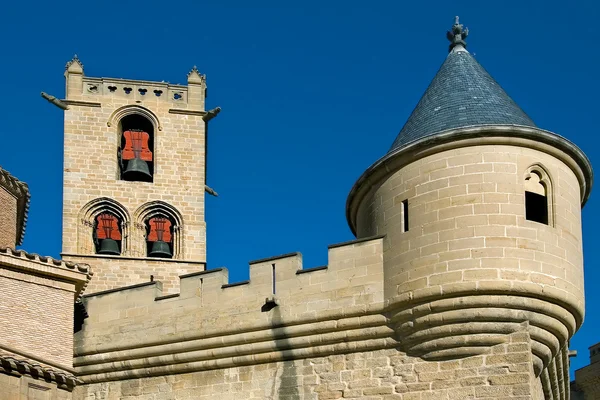 Hrad olite, navarra, Španělsko — Stock fotografie