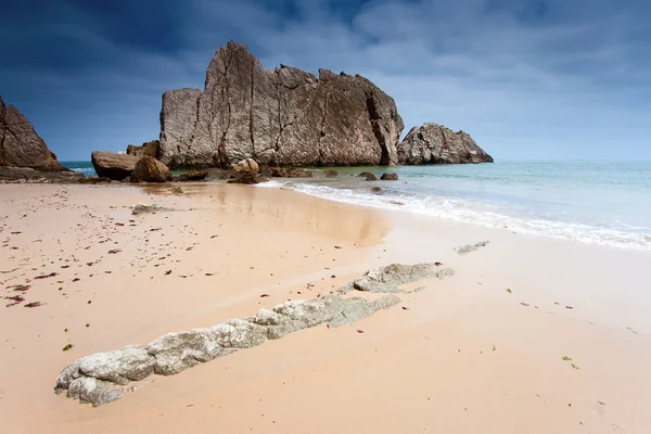 Pláž la arnia, liencres, Kantábrie, Španělsko — Stock fotografie