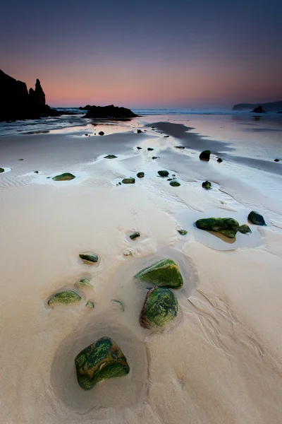 Сутінки на пляж La Franca — стокове фото