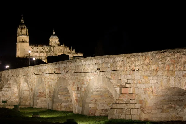 Salamanca v noci — Stock fotografie