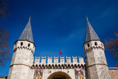 Topkapi palace entrance, Istanbul, Turkey clipart