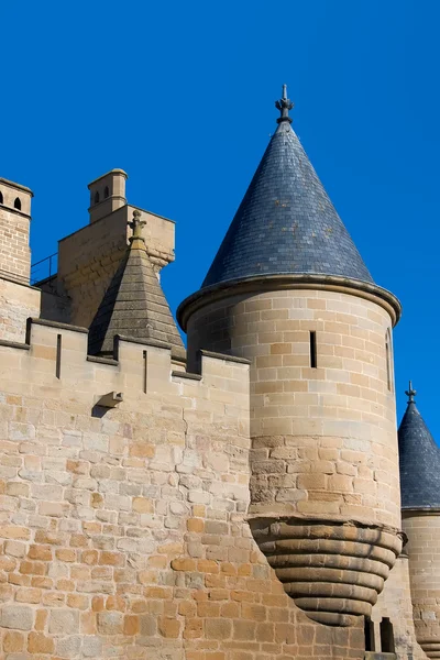 Slottet i olite, navarra, Spanien — Stockfoto