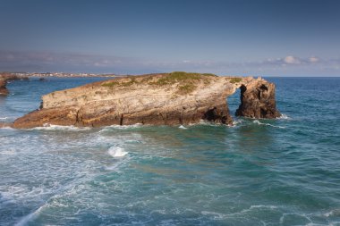 plaj, katedraller, ribadeo, lugo, Galiçya, İspanya