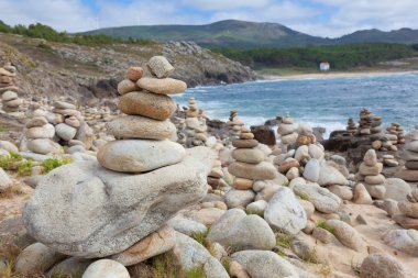 Beach near at castro de Baroña, Porto Do Son, La Coruña, Galicia, Spain