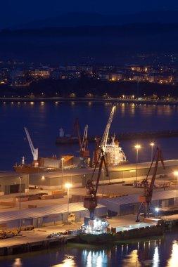 Port of Bilbao, Santurtzi, Bizkaia, Spain clipart