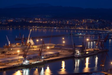 Port of Bilbao, Santurtzi, Bizkaia, Spain clipart